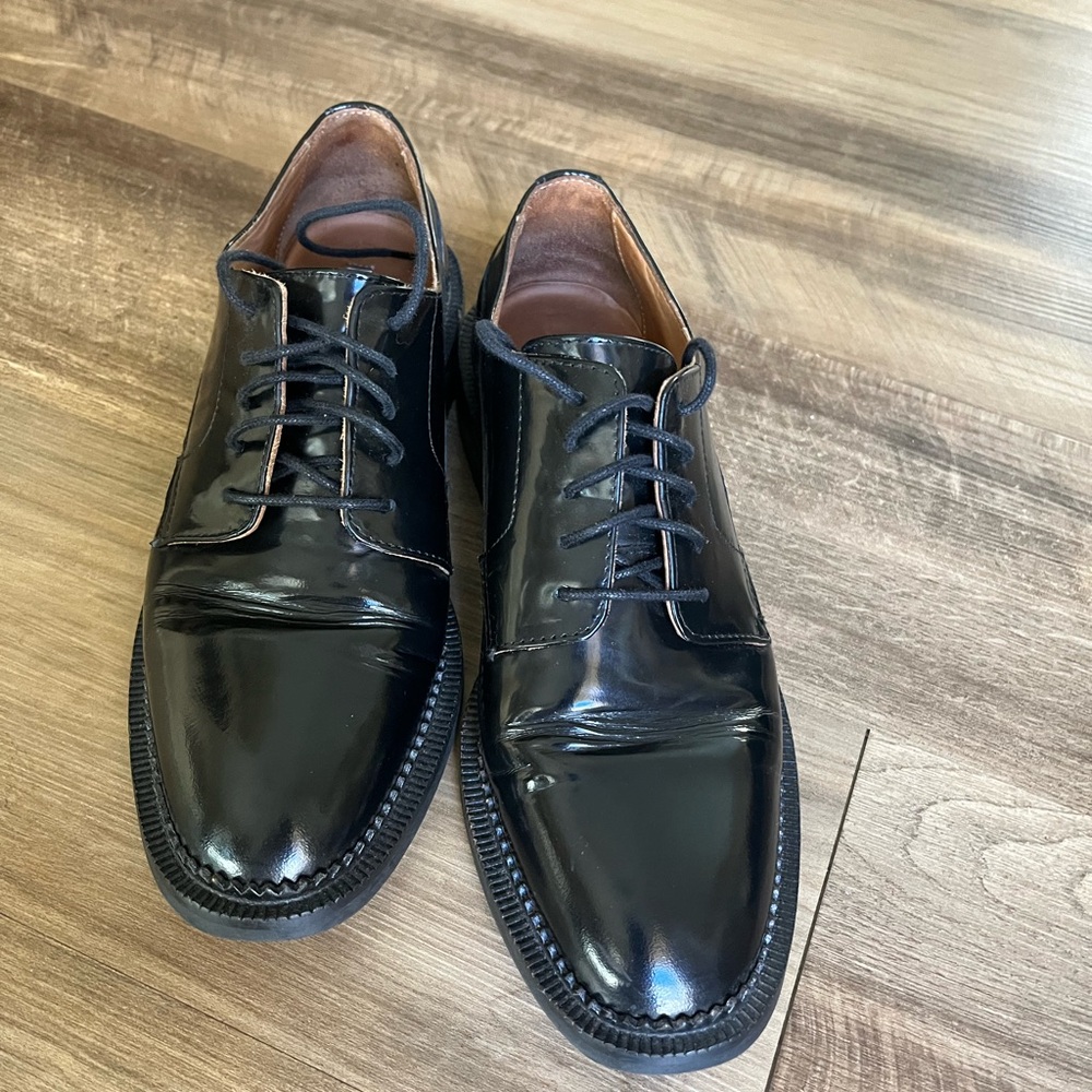 & Other Stories Black Patent Leather Loafers